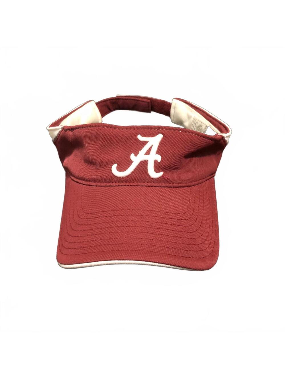 Adidas Crimson Alabama A Logo Adjustable Visor Hat